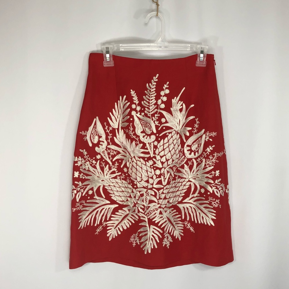 Dian Buckman Linen Pineapple RARE Skirt
